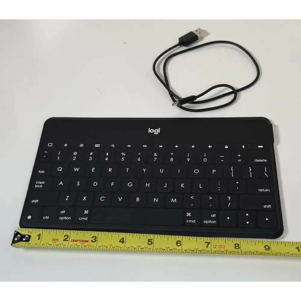 Logitech Keys-to-Go Ultra Slim Keyboard, Black, 81-08